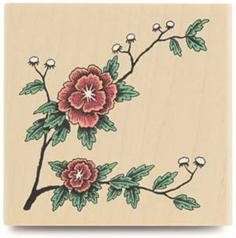Stampabilities rubber stamp Spring Blossom Flowers  