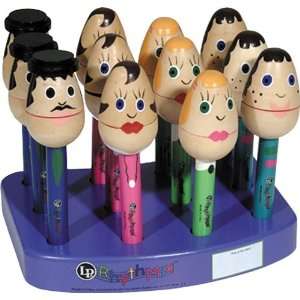  Latin Percussion Rhythmix Egghead Family Castanet Puppets 