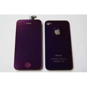  Purple GSM iPhone 4 4G Full Set + Tools Front Glass Digitizer +LCD 