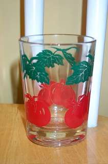 Adorable Set Of 8 Federal Tomato Juice Glasses  