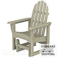 Polywood Adirondack Glider Chair 100% Recycled Plastic 845748004435 