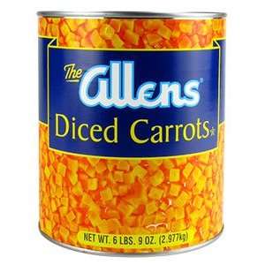 Allens Diced Carrots 6   #10 Cans / CS  Grocery & Gourmet 