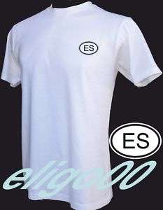 ES EL SALVADOR oval Mens White T shirt 100% cotton  