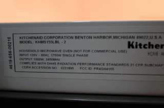   KHMS155LBL 1.5 cu. ft. Over the Range Microwave*1,000 Watts*Used