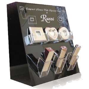  Rucci Compact Mirror & Lipstick Case Display Beauty