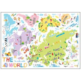 THE WORLD MAP WALL DECAL REMOVABLE DECOR STICKERS 119  