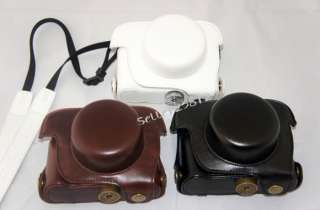 Leather case bag for Panasonic DMC   GF2 Camera brown  