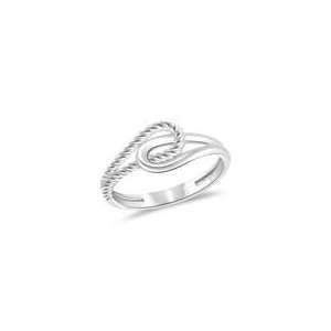  Love Knot Ring in 14K White Gold 6.5 Jewelry
