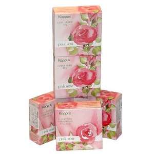  Kappus Pink Rose Luxury Guest Soap, 5 X 0.7 ounce. Beauty