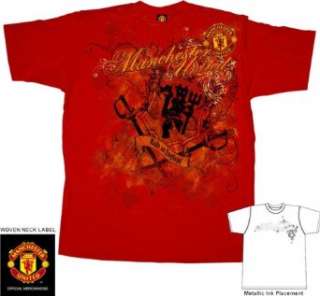 FC Football Club Manchester United Derivative Graphic Red 