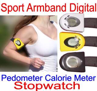 Sport Jogging Walking Distance Pedometer Calorie Monitor Stopwatch 