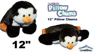 NEW 12 Authentic PILLOW CHUMS PET PENNIE Penguin  