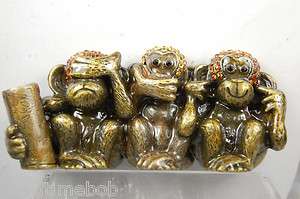 Three Monkeys Pen and Business Card Holder  