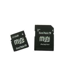   512MB 512 MB SANDISK MINISD MINI SD SECURE DIGITAL CARD Electronics