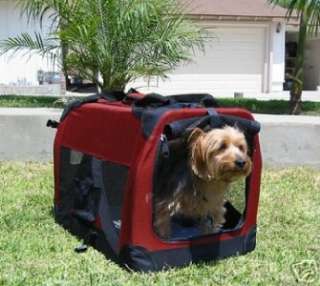 Dog Pet Collapsible Portable Soft Sided Crate Carrier  