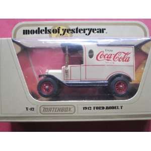  Ford Model T Van (Cream/red 12spokes) Coca Cola Logo Matchbox Model 