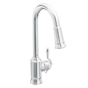  Moen S7208 Woodmere Single Handle Pull Out Kitchen Faucet 