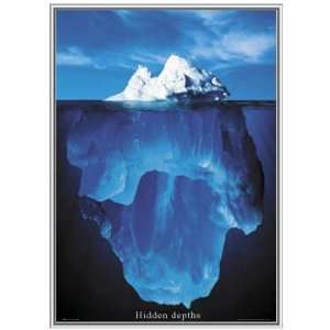  Print Hidden Depths Iceberg Motivational Poster 