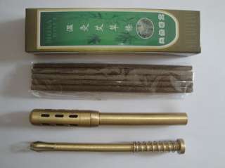 small pure brass moxa roll burner stick club 5pcs moxa portable hand 