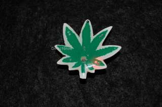 Weed Pot Leaf Magnetic Flashing LED Body Light Blinky 022099175247 