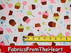 Robert Kaufman Confections Sweet Tooth Cupcake Powder Fabric by yard