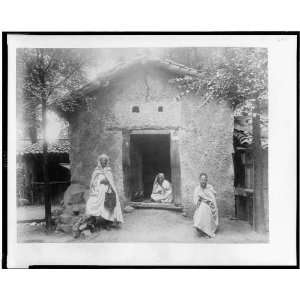  Arab men,front of Kabyle house, Paris Exposition, 1889 