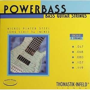   Light Power Bass Roundwound 5 String Bass Strings Musical Instruments