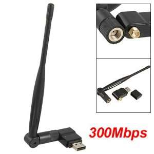   IEEE802.11 b/g/n 300Mbps Wireless USB Adapter w Antenna Electronics