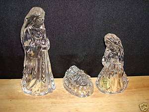 NEW Princess House Nativity Crystal Holy Family Set 887  