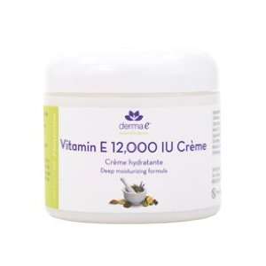  DermaE Natural Bodycare Vitamin E Crème 12,000 IU Health 