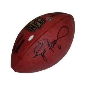   Favre Autographed Football   NFL Duke Football
