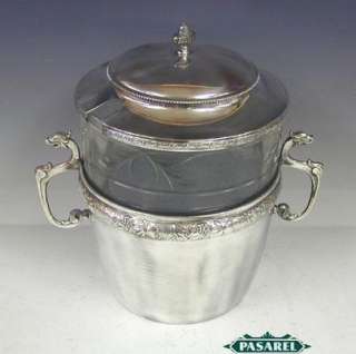 Argentor Art Nouveau Silver Punch Bowl Vienna Ca 1900  