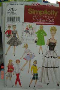 BARBIE DOLL CLOTHES SEWING PATTERN  
