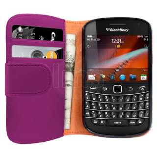 London Magic Store   AIO Purple Wallet Leather Case For Blackberry 