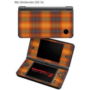  Nintendo DSi XL Skin   Plaid Pumpkin Orange by 