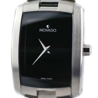 Movado Eliro 0605378 Stainless Steel Black Quartz Ladies Watch  