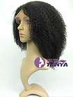 afro curl wig   indian remy human hair lace front wig  