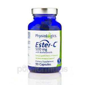  Physiologics Ester C 500mg with Bioflavonoids 90 Capsules 