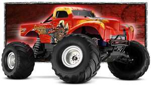   10 RTR Monster Jam Replicas Captains Curse w battery+charger TRA3602G