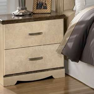  Nightstand by Ashley   Natural Wood (B168 92) Furniture 