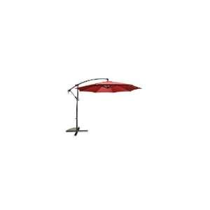    10 Foot Terracotta Polyester Offset Umbrella Patio, Lawn & Garden