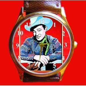 com Vintage ROY ROGERS Cowboy Art 29 mm Boys Collectible Wrist Watch 