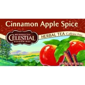 Celestial Seasonings Herb Tea, Cinnamon Apple Spice, 20 Count Tea Bags 