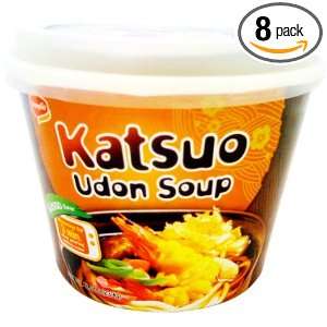 Sempio, Katsuo Instant Udon Soup, (Bowl), 8.43 Ounce (Pack of 8 