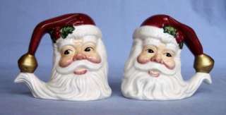   Father Christmas St Nicholas Fitz and Floyd Salt Pepper Shakers  