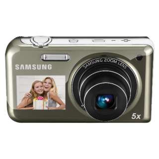Samsung PL170 Silver 16MP 5X Optic Zoom, Dual View Digital Camera, NEW 