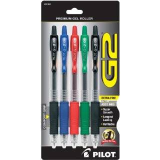 Pilot G2 Retractable Premium Gel Ink Rolling Ball Pen, Extra Fine 