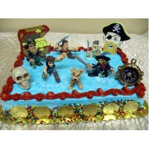 , Nintendo Wii Pirates Of The Caribbean 16 Piece Disney Birthday Cake 