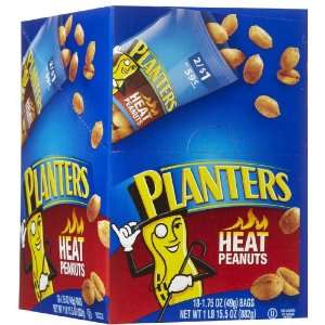Planters Heat Peanuts, 1.75 oz Tubes, 18 Grocery & Gourmet Food
