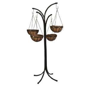   CobraCo HB4T A 4 Arm Tree with 4 Hanging Baskets Patio, Lawn & Garden